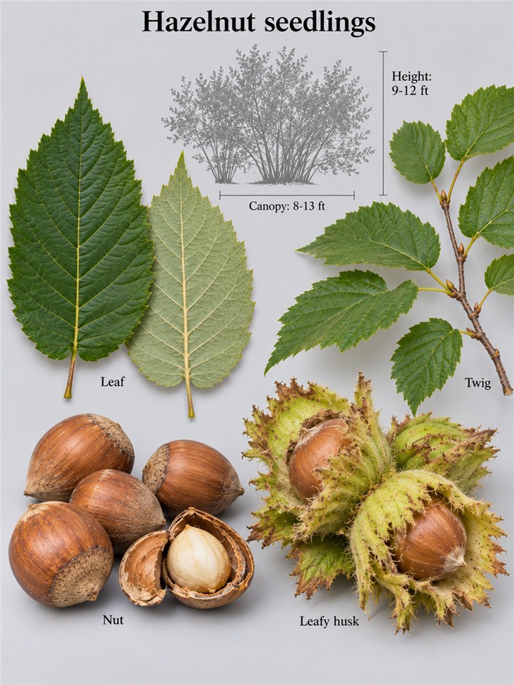 Hazelnut seedlings